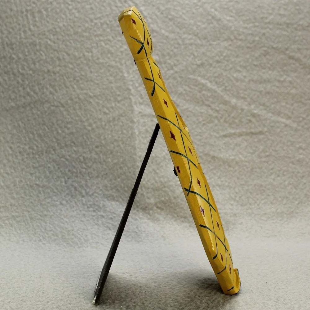 Kohls Necktie Picture Frame Mens Yellow Good Hand Painted Argyle 2-Opening
